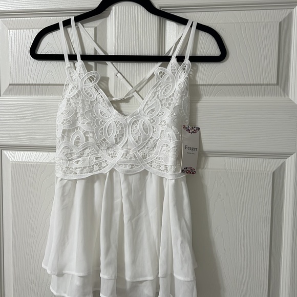 Cami Top in Ivory White - Picture 2 of 3